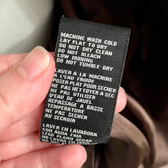 Bebe Vintage Y2K Brown Satin Trench Coat Double Breasted Size Extra Small - Picture 4 of 11